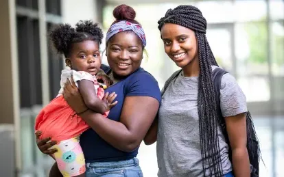 Family smiling